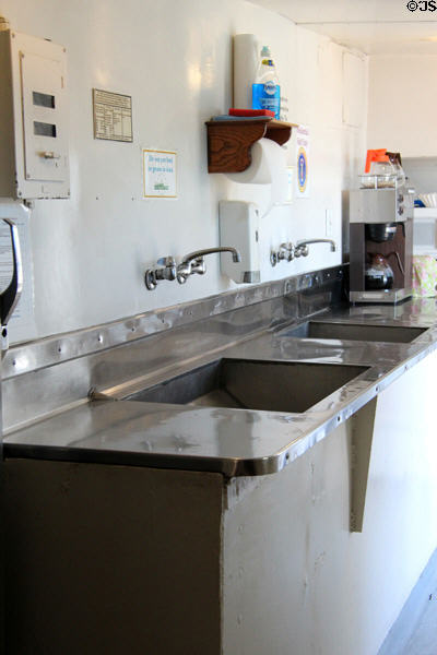 Kitchen of USS Potomac. Oakland, CA.