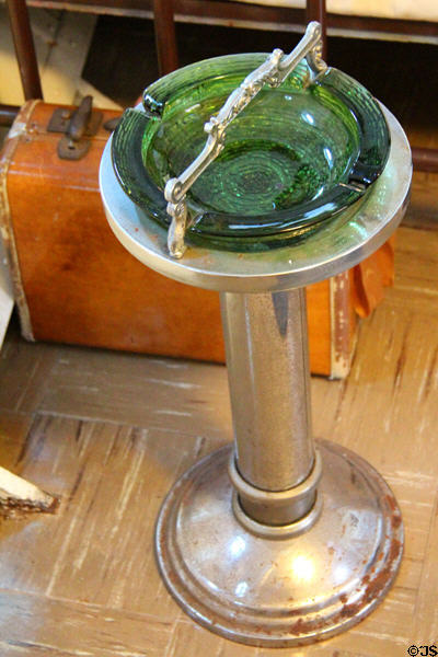 Standing ash tray aboard USS Potomac. Oakland, CA.