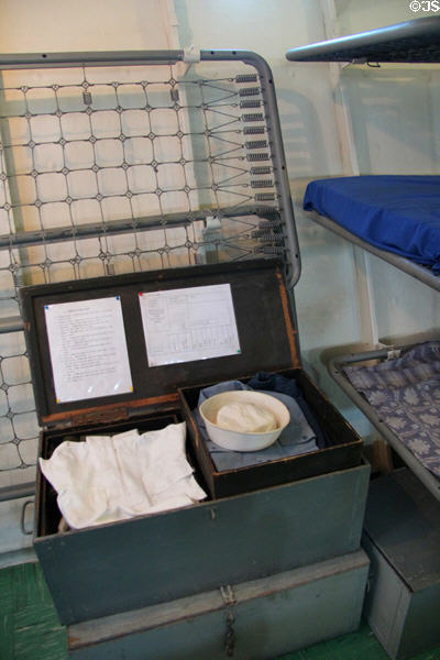 Footlocker aboard USS Potomac. Oakland, CA.