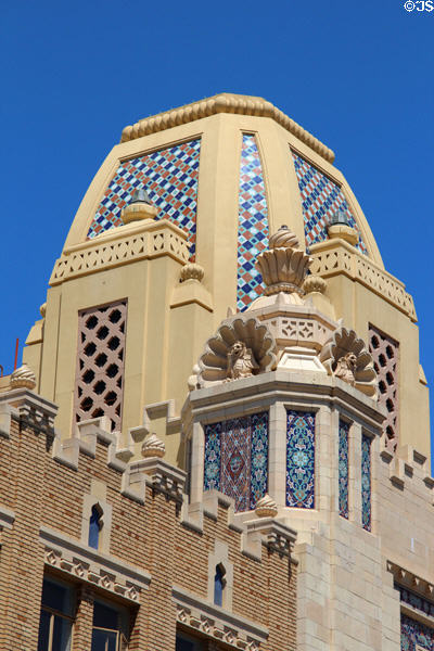 Tower detail of Fox Oakland Theater. Oakland, CA.