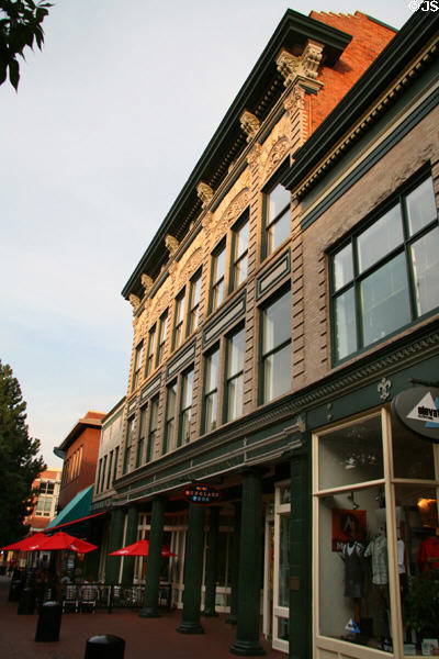 Sternberg-Citizens National Bank Building (1906) (1424-28 Pearl St.). Boulder, CO. Architect: Thomas Crockett.