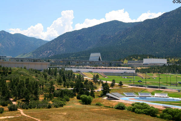 Campus of USAF Academy (1955-1962). Colorado Springs, CO. Architect: Skidmore, Owings & Merrill.