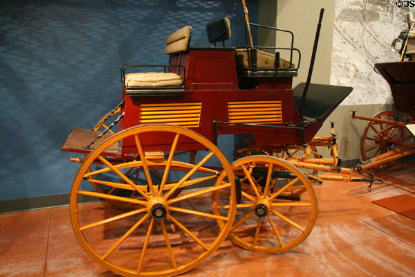 Shooting trap (1895) by William H. Gray, New York, contains kennels for dogs at El Pomar Carriage Museum. Colorado Springs, CO.
