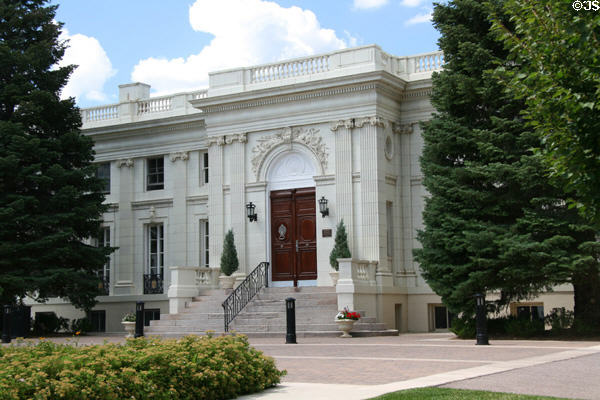 The Trianon [aka Claremont] (1907) now Colorado Springs School was modeled after Versailles. Colorado Springs, CO. Architect: Stanford White + Thomas MacLaren.