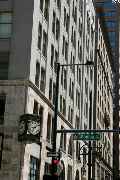 Ideal Cement (now Colorado Business Bank) building (1907) (821 17th St.). Denver, CO. Architect: Montana Fallis & J. Stein. On National Register.