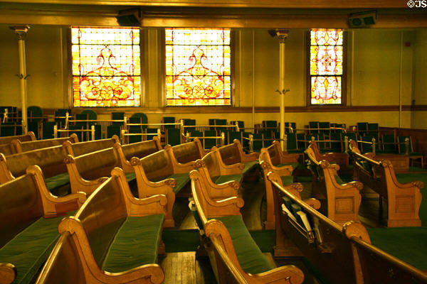 Pews of Central Presbyterian Church. Denver, CO.