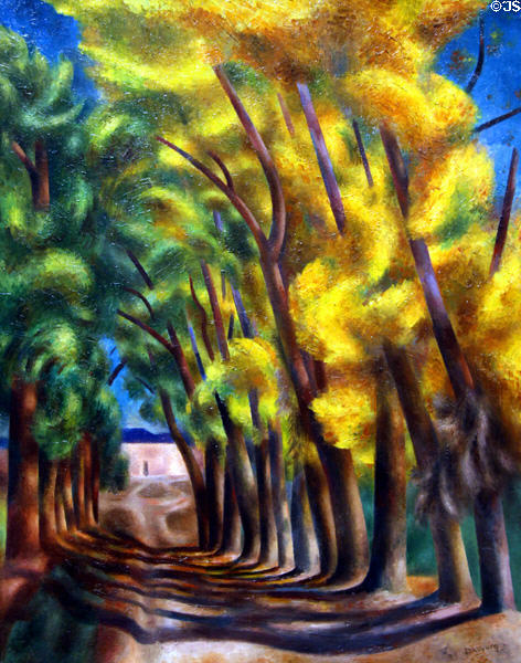 Chantet Lane (1926) painting by Andrew Dasburg at Denver Art Museum. Denver, CO.