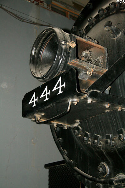 Headlight of C&NW #444 locomotive (1906) at Forney Museum. Denver, CO.