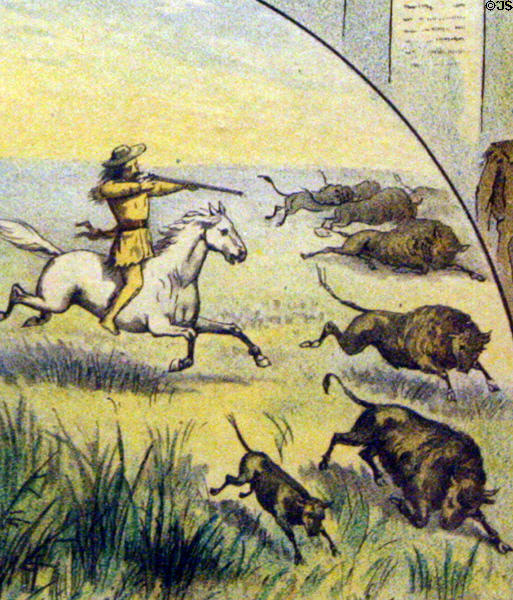 Cody as Buffalo hunter on Cody Scenes of Life poster. CO.