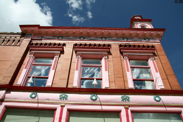 Decorative details of Weinberg Block. Cripple Creek, CO.