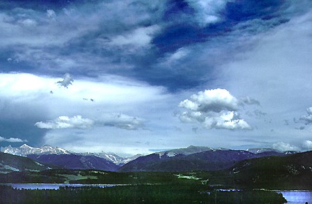 Rockies in Colorado from Interstate 70. CO.