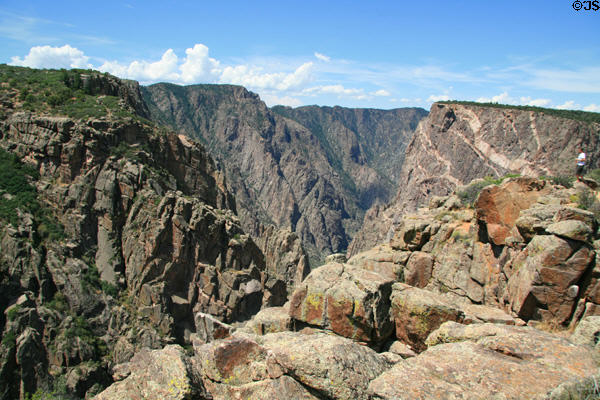 Canyon rim at Gunnison National Park. CO.