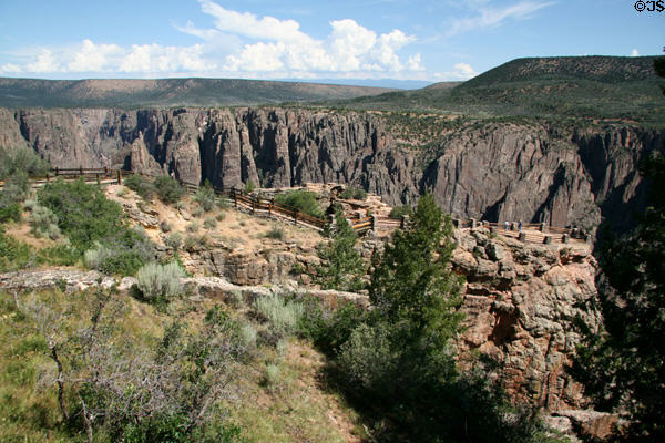 Observation platform at Gunnison National Park. CO.