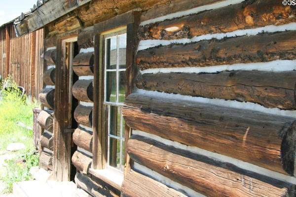 Log assay office at South Park City. Fairplay, CO.