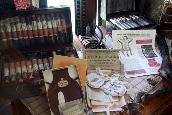 Early medical devices in Doctor's office at South Park City. Fairplay, CO.