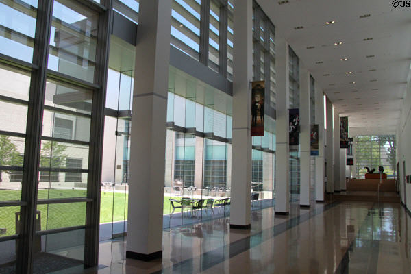 Interior architecture of Colorado Springs Fine Arts Center. Colorado Springs, CO.