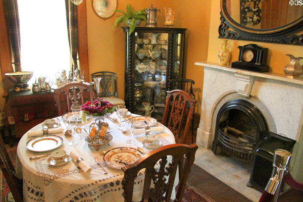 Dining room at McAllister House Museum. Colorado Springs, CO.