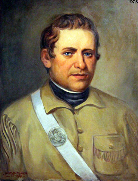 Zebulon Pike portrait (1956) by Juan Menchala at Colorado Springs Pioneers Museum. Colorado Springs, CO.