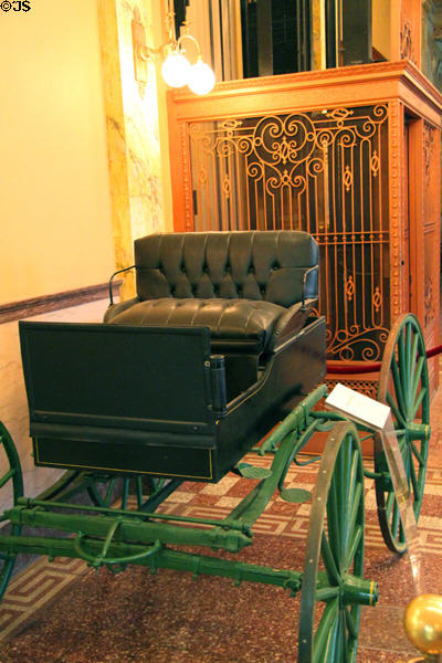 Buckboard at Colorado Springs Pioneers Museum. Colorado Springs, CO.
