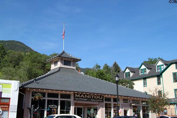 Gallery building on Manitou Ave. Manitou Springs, CO.