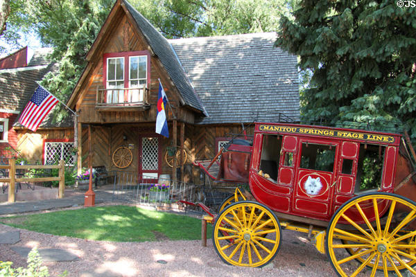 Manitou Springs Stage Line at Stagecoach Inn. Manitou Springs, CO.