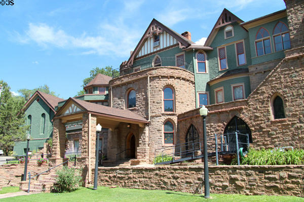 Miramont Castle (1895) (9 Capitol Hill Ave.). Manitou Springs, CO. Architect: Father Francolon.