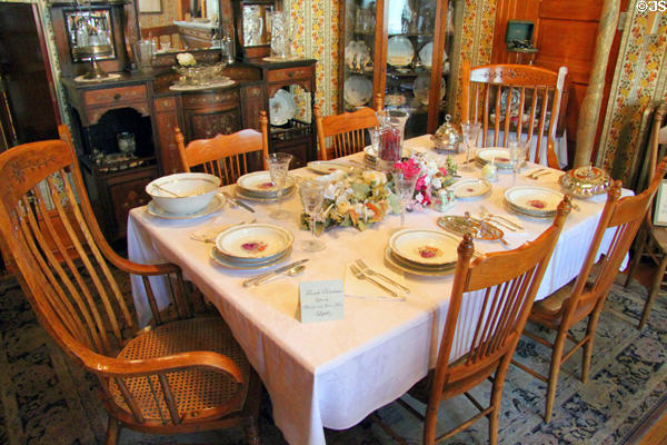 Dining room at Miramont Castle. Manitou Springs, CO.