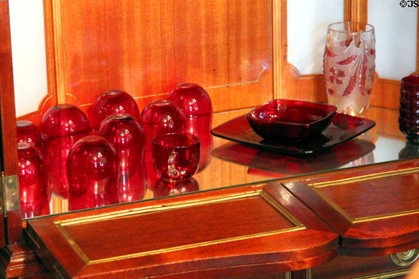 Glassware at Miramont Castle. Manitou Springs, CO.
