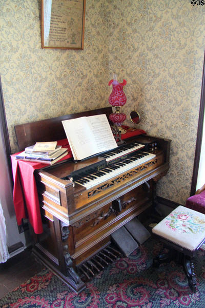 Organ in Chambers Home at Rock Ledge Ranch Historic Site. Colorado Springs, CO.