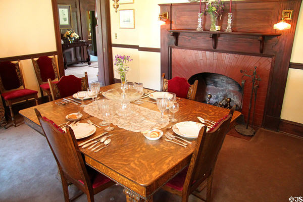 Dining room at Orchard House at Rock Ledge Ranch Historic Site. Colorado Springs, CO.