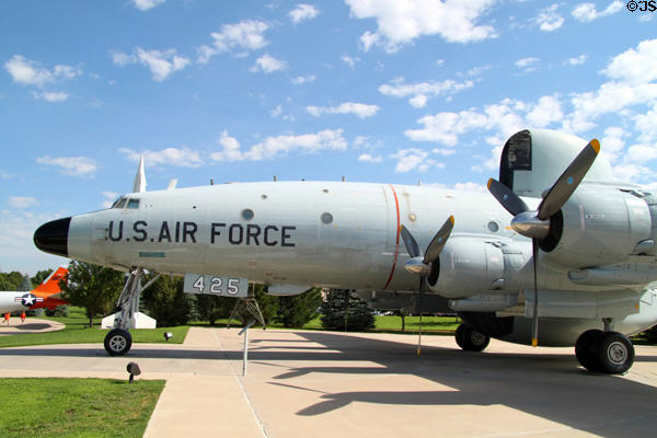 Nose of Lockheed EC-121T Warning Star Constellation (1953) at Peterson Air & Space Museum. Colorado Springs, CO.