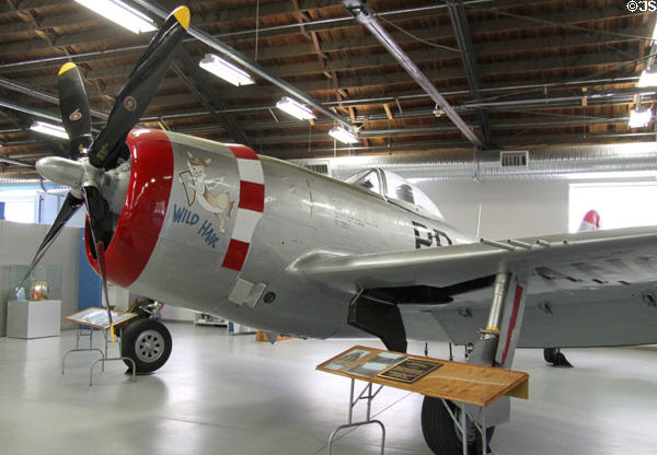 Republic P-47N Thunderbolt prop fighter (1943) at Peterson Air & Space Museum. Colorado Springs, CO.