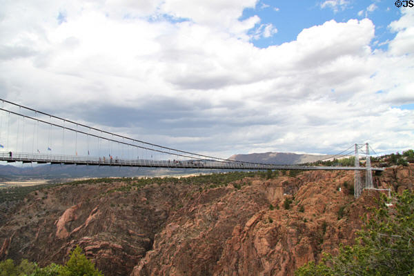 Royal Gorge bridge 1929 (height 956ft / 291m) (length 1,260ft / 384m). CO.