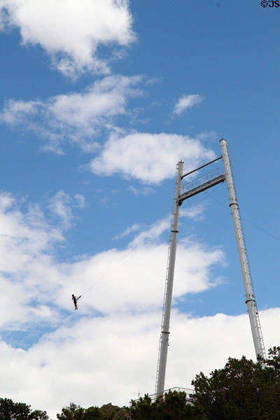 Bungee jumper at Royal Gorge. CO.