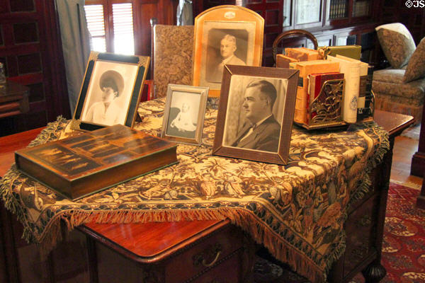 Library table at Rosemount House Museum. Pueblo, CO.