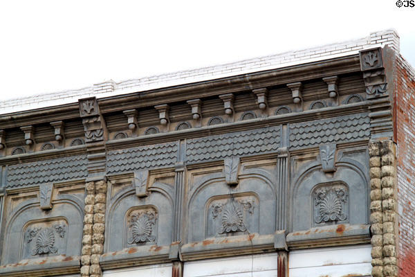 Roofline trim on Bloom building (1890). Trinidad, CO.