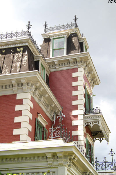Tower of Frank Bloom Mansion museum house. Trinidad, CO.