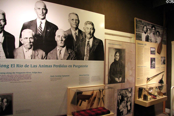 Display in Santa Fe Trail Museum. Trinidad, CO.