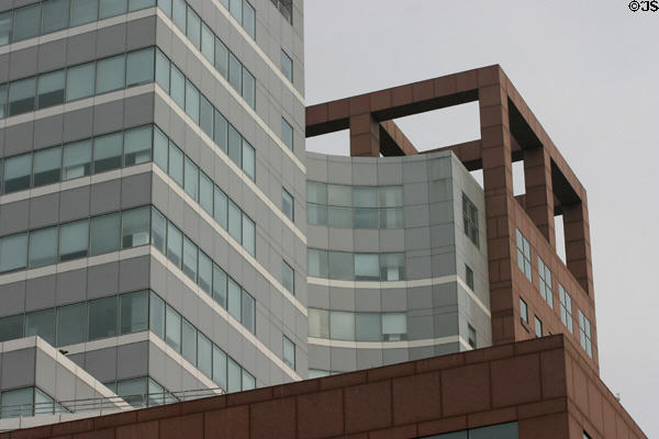Bridging structure of Bridgeport Centre. Bridgeport, CT.