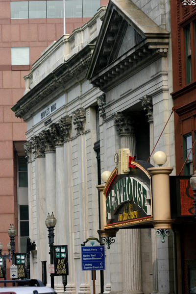 Playhouse on the Green & former People's Bank building on State St. Bridgeport, CT.