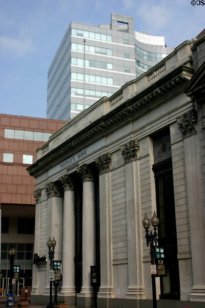 People's Bank building on Playhouse Square. Bridgeport, CT. Style: Neo classical.