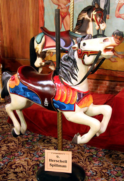 Herschell Spillman carved horse at New England Carousel Museum. Bristol, CT.