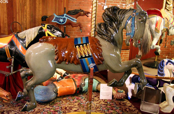 Herschell Spillman carved horse at New England Carousel Museum. Bristol, CT.