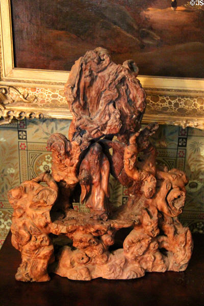 Japanese root carving acquired by Navy doctor with Admiral Perry's expedition to Japan at Butler-McCook House Museum. Hartford, CT.