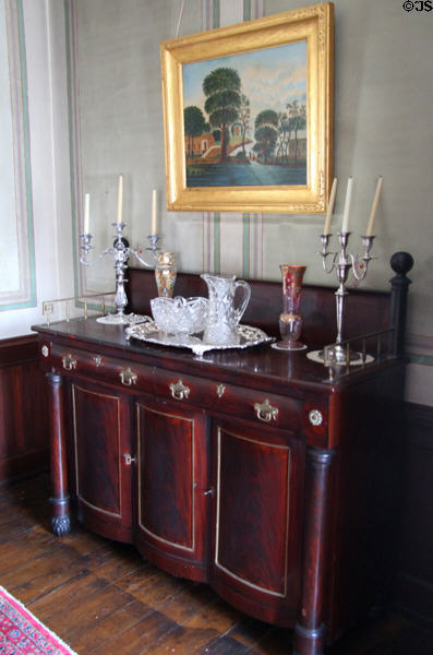 Dining room sideboard at Isham-Terry House Museum. Hartford, CT.