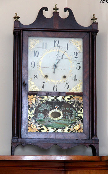 Mantle clock at Isham-Terry House Museum. Hartford, CT.