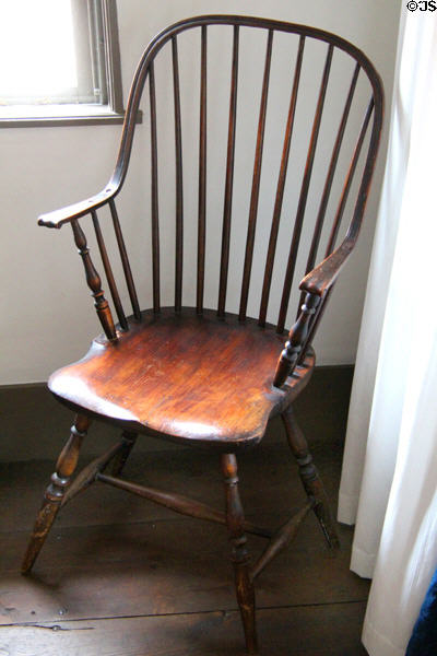 Windsor-style chair at Nathan Hale Homestead Museum. Coventry, CT.