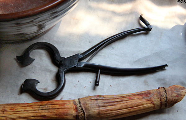 Sugar snips at Noah Webster House. West Hartford, CT.
