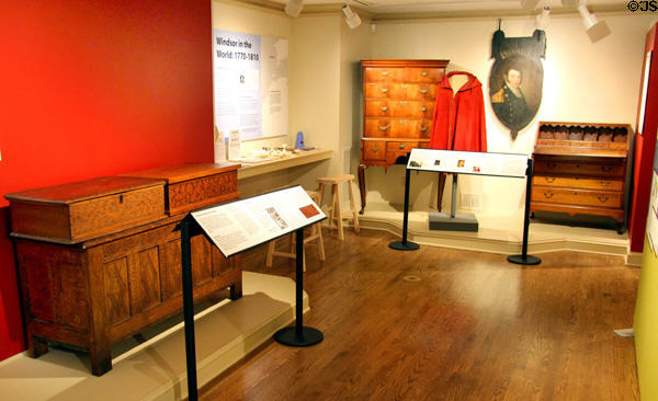 Gallery of Windsor Historical Society Museum. Windsor, CT.