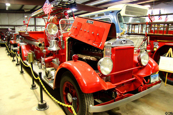 Mack pumper at Connecticut Fire Museum. East Windsor, CT.